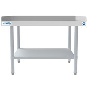 Koolmore 16 Gauge Stainless Steel Commercial Equipment Stand - 360 x 24 Heavy Duty Griddle Stand w/Undershelf EQT-163036